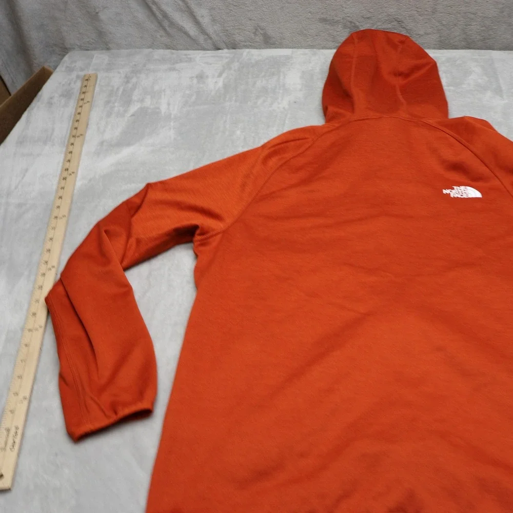 North Face Canyonlands Hoodie Mens Large Orange Fleece Full Zip Outdoor Gorpcore